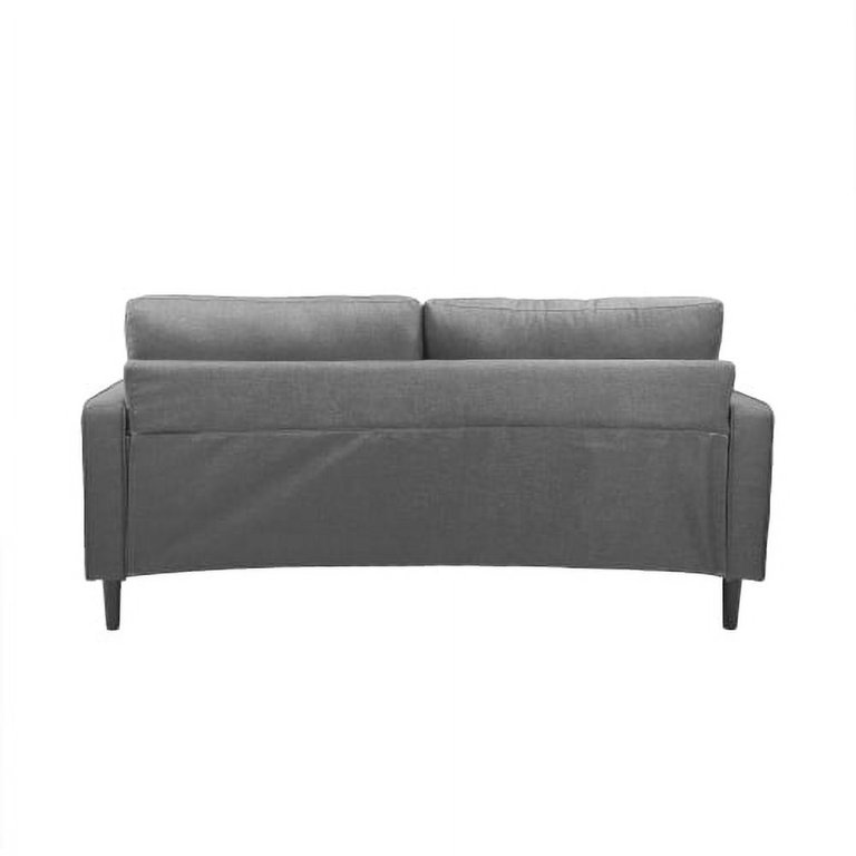 Accent Sofa Couch with Throw Pillows, Modern Tufted Upholstered 3