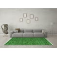 thumbnail image 3 of Ahgly Company Indoor Round Oriental Green Modern Area Rugs, 4' Round, 3 of 4