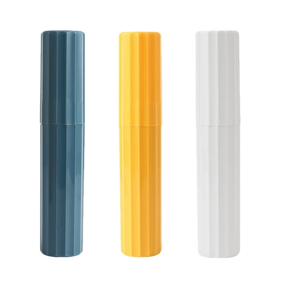 3pcs Travel Toothbrush Storage Case Outdoor Portable Toothpaste Storage Bottle