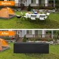 thumbnail image 2 of 1 Pack Outside Table and Chair Covers, Outdoor Dining Set Cover, Patio Furniture Cover Waterproof, Heavy Duty for Winter, Square, Black, 50''L x 50''W x 29''H, 2 of 6