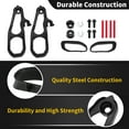 thumbnail image 5 of Unique Bargains Front Tow Hooks Left & Right for Dodge for Ram 1500 DT 2019-2024 No.82215268AB/68272945AB/68272944AB Tow Hooks with Bumper Bezels Cover Kit, 5 of 8
