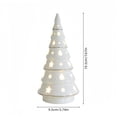 thumbnail image 3 of Feledorashia Lighted Ceramic Figurine, Christmas Tabletop Decoration, Holiday Character Accent for Mantels Shelves and Windowsills, Ceramic Construction with LED Light Details and Stable Base, 3 of 6