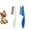 Blue, variant on Jacenvly Pet Health And Wellness Products Pet Hair Grooming Comb Flea Shedding Brush Puppy Dog Stainless Comb Blue