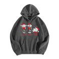 thumbnail image 1 of WEAIXIMIUNG Robe Sweat à Capuche pour Femmes, Décontractée, Col Rond, Poche, Chapeau de Noël Imprimé, 1 of 3
