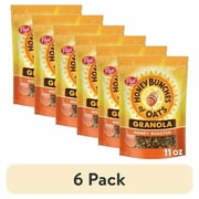 (6 pack) Honey Bunches of Oats Honey Roasted Granola Cereal with Whole Grains, Resealable 11 oz Bag
