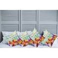 thumbnail image 6 of Ambesonne Saying Throw Pillow Cover 4 Pack, Romantic Words with Flowers, 18", Multicolor, 6 of 6