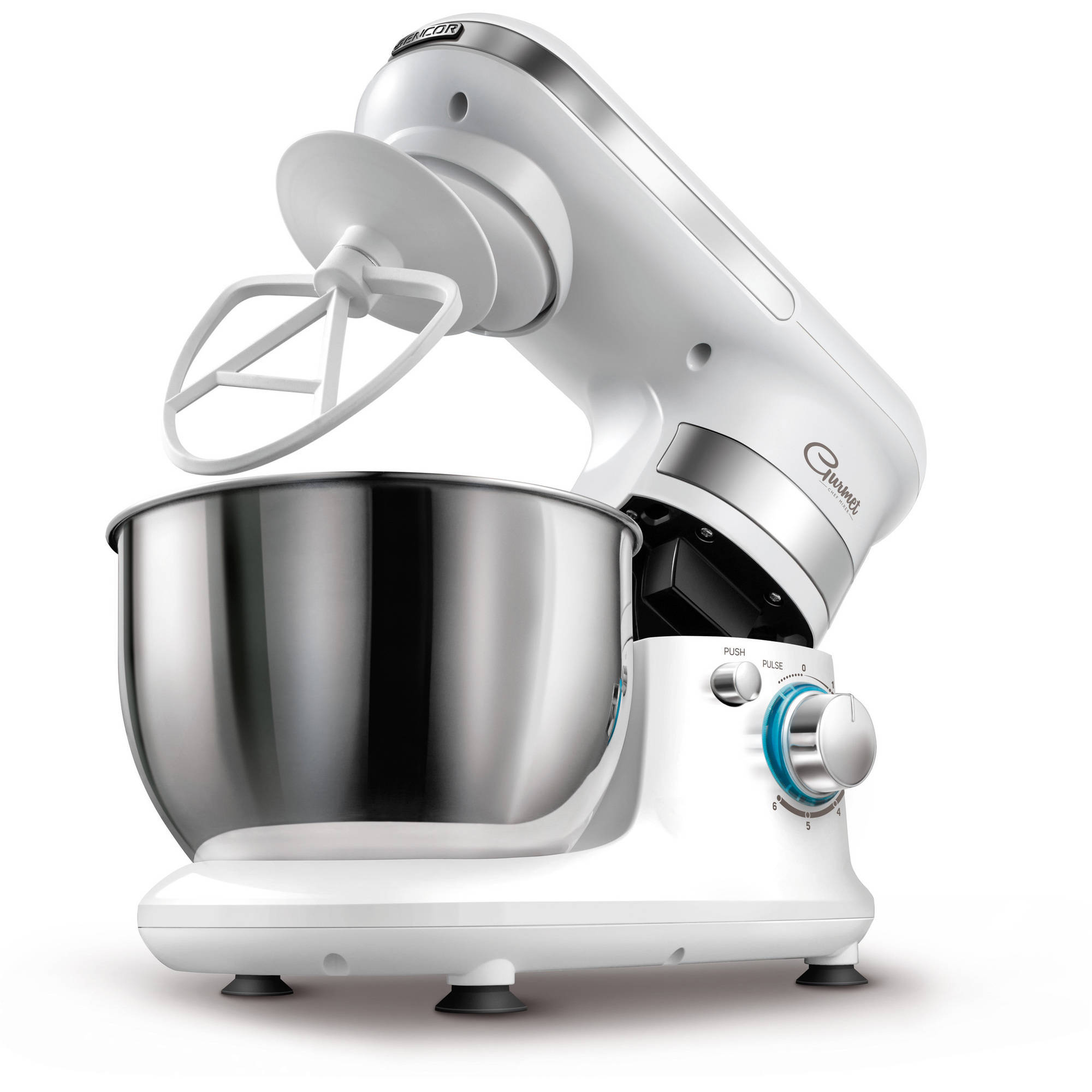 Sencor STM 3010WH 4.2 Quart 6 Speed Food Mixer with Stainless Steel Bowl, White - image 2 of 3
