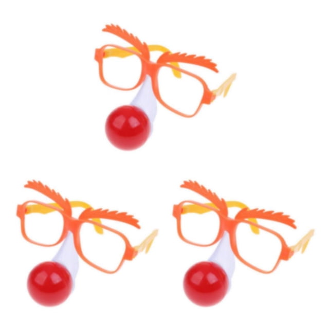 Billuyoard Funny Clown Red Nose Eyeglasses Novelty Costume Dress Party Up Fancy Type1 NO1