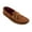 Brown, variant on Men’s Moccasins Double-Bottom Fleece-Lined Men’s Slippers, 13, Black