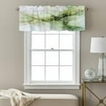 thumbnail image 3 of Sage Green Marble Valance Curtain Green Ombre Artwork Window Valances Rod Pocket Short Curtains Window Treatments for Kitchen Bedroom Bathroom Laundry 60" x 18", 3 of 9