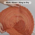 thumbnail image 6 of Mrehloy Natural Braided Placemats Set of 6, 15inch (15") Round Cotton Woven Dining Table Mats Heat-Resistant and Washable Orange, 6 of 8