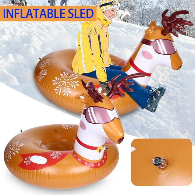 Daisyyozoid Wholesale Snow Tube For Sledding Kids, Inflatable Snow Tube For Kids,Eavy Duty Snow Tube