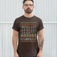 thumbnail image 3 of Tee Hunt FA La La La La La La La Nope T-Shirt Ugly Sweater Merry Christmas Men's Tee, Brown, XX-Large, 3 of 5