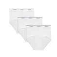 thumbnail image 3 of Fruit of the Loom Men's Tag Free 100% Cotton Classic White Briefs 3 Pack,3X-Large, 3 of 5