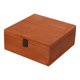 thumbnail image 2 of Contenedor de almacenamiento portátil de forma cuadrada de madera, adorable y práctico. marrón 23x23x10cm, 2 of 9