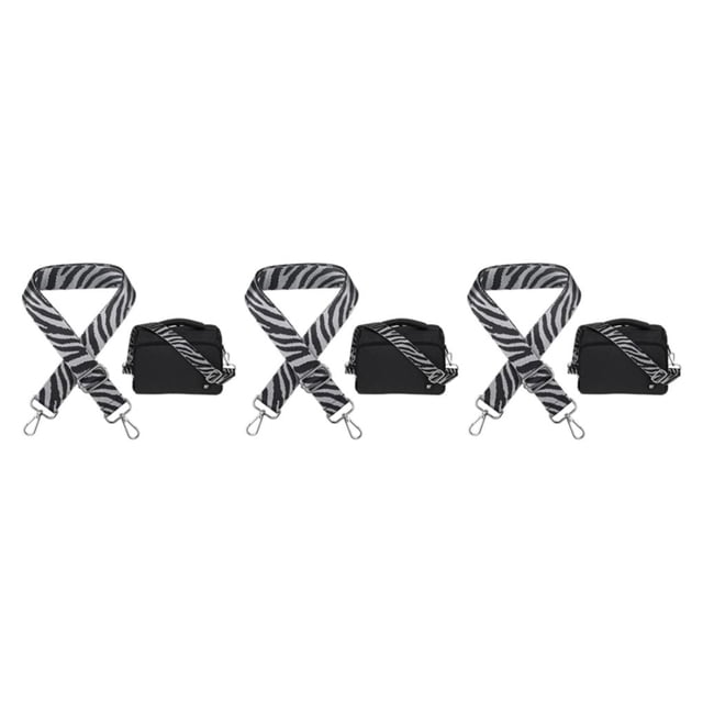 Maytalsory Sangle Réglable en Bandoulière Résistante aux Rayures et aux Déchirures Remplacement de Sangle de Sac à Main Gris 3Set