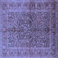 thumbnail image 1 of Ahgly Company Indoor Square Oriental Blue Industrial Area Rugs, 4' Square, 1 of 4