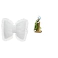 thumbnail image 1 of Lindo cojín de lazo con forma de lazo, funda de almohada, estatua de pavo real, figura de escritorio, resina sintética, adecuado para regalos de, 1 of 8