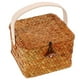 thumbnail image 4 of Cesta de almacenamiento tejida con asa Cesta de mimbre tejida para flores Contenedor para artículos diversos, 4 of 7