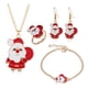 thumbnail image 1 of De pendientes navideños para mujer, collar de Navidad, anillo de Navidad, pulsera, pendientes colgantes, joyería de Navidad, 1 of 5