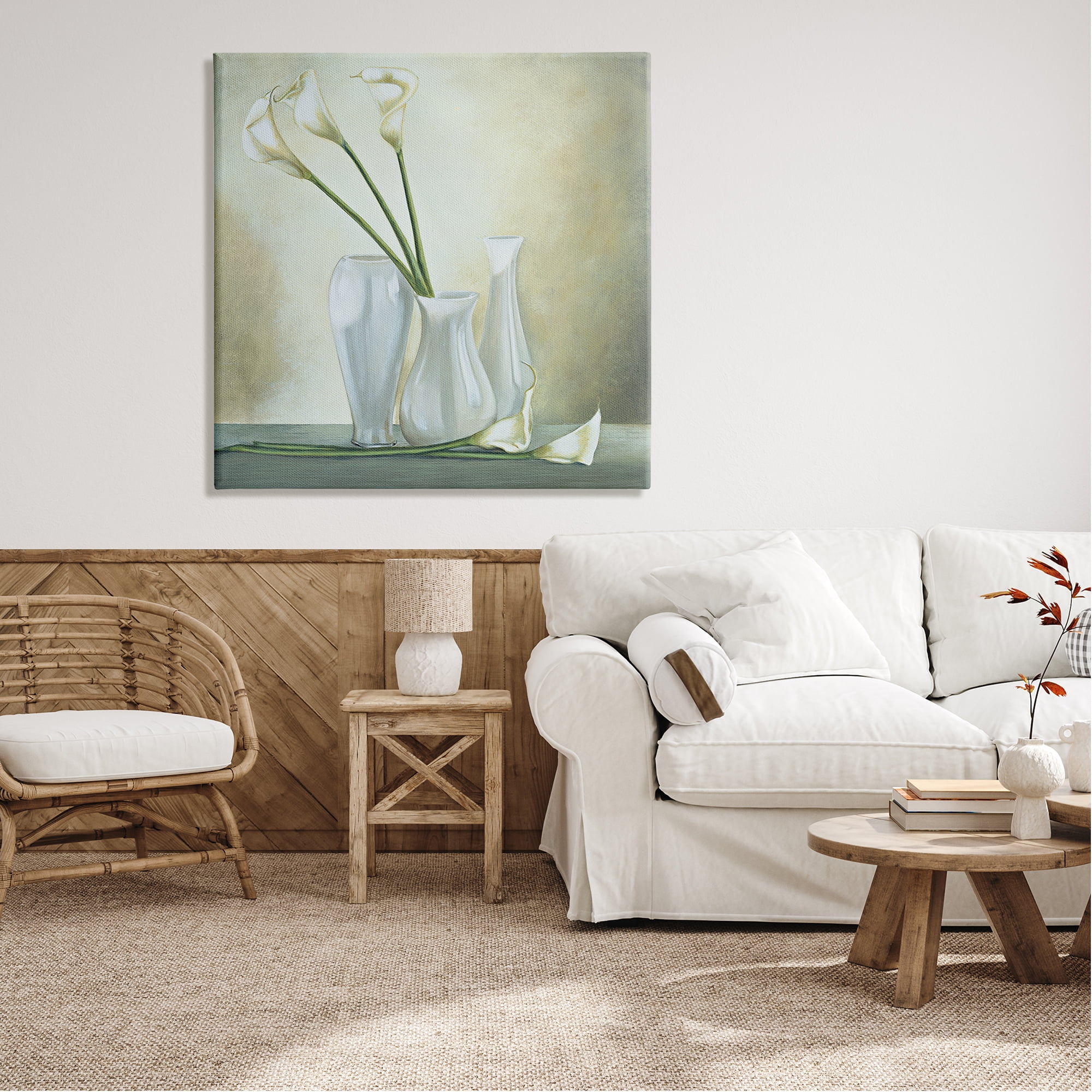 Stupell Industries Calla Lilies Vase Painting Botanical & Floral Painting Gallery Wrapped Canvas Print Wall Art, 36 x 36