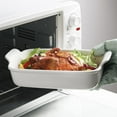 thumbnail image 4 of Baking Pans Set, Ceramic 9x13 Baking Dish with Handle, Rectangular Casserole Dishes for Oven, Bakeware Sets of 3, Durable Lasagna Pan Deep for Kitchen, Banquet, Wedding Gift(White), 4 of 6