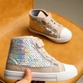 thumbnail image 3 of Kushyshoo Angel Unicorn Toddler High Top Girls Sneakers Kids Walking Shoes 12M, 3 of 7