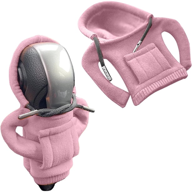 Pomos Para Palanca De Coche Funda Con Capucha Para Palanca De Cambios De Coche, Bonita Sudadera, Cubierta De Perilla De Palanca De Cambios, Decoración De Manija, Se Adapta A Cambio De Coche