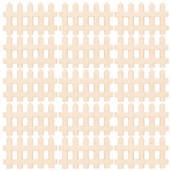 100 Pcs Mini Picket Fence for Garden Miniature Ornament Decor