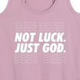 thumbnail image 3 of Instant Message - Not Luck, Just God - Women's Racerback Tank Top, 3 of 6
