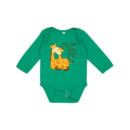 

Inktastic My Noni Loves Me! Gift Baby Boy or Baby Girl Long Sleeve Bodysuit