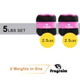 thumbnail image 2 of Adjustable Ankle Weights 1-5 LBS Pair with Removable Weight for Jogging, Gymnastics, Aerobics, Physical Therapy, Resistance Training|Each 0.5-2.5 LBS, Total 5LBS, Purple, 2 of 6