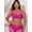 Fuchsia, variant on Plus Size Twist Front Tied Bikini Set