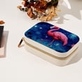 thumbnail image 7 of Flamingo Velvet Portable Travel Organizer with Removable Compartment – Gift Idea, Jewelry Organizer, Storage Box, and Bracelet Holder, 7 of 7