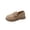 Khaki, variant on Xfvqtps Girls Slip on Loafers Versatile Spring Summer Casual Comfortable Soft Sole Shoes for Girls with Buckle Detail