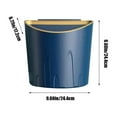 thumbnail image 3 of AuroraX 2.6L Kitchen Trash Can Blue Waterproof Mounted Hanging Arched Shape Garbage Container Basket Modern Plastic Trash Bin for Compact Spaces, 3 of 6