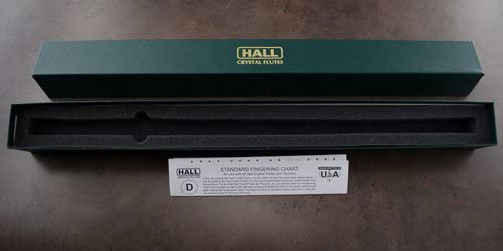 Hall Crystal Flute 12299 - Inline Glass Flute in D - Clear Glass