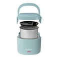 thumbnail image 3 of Nostalgia 20 oz Portable Heated Lunch Box with Stainless Steel Lunch Container, Chambray, 3 of 9