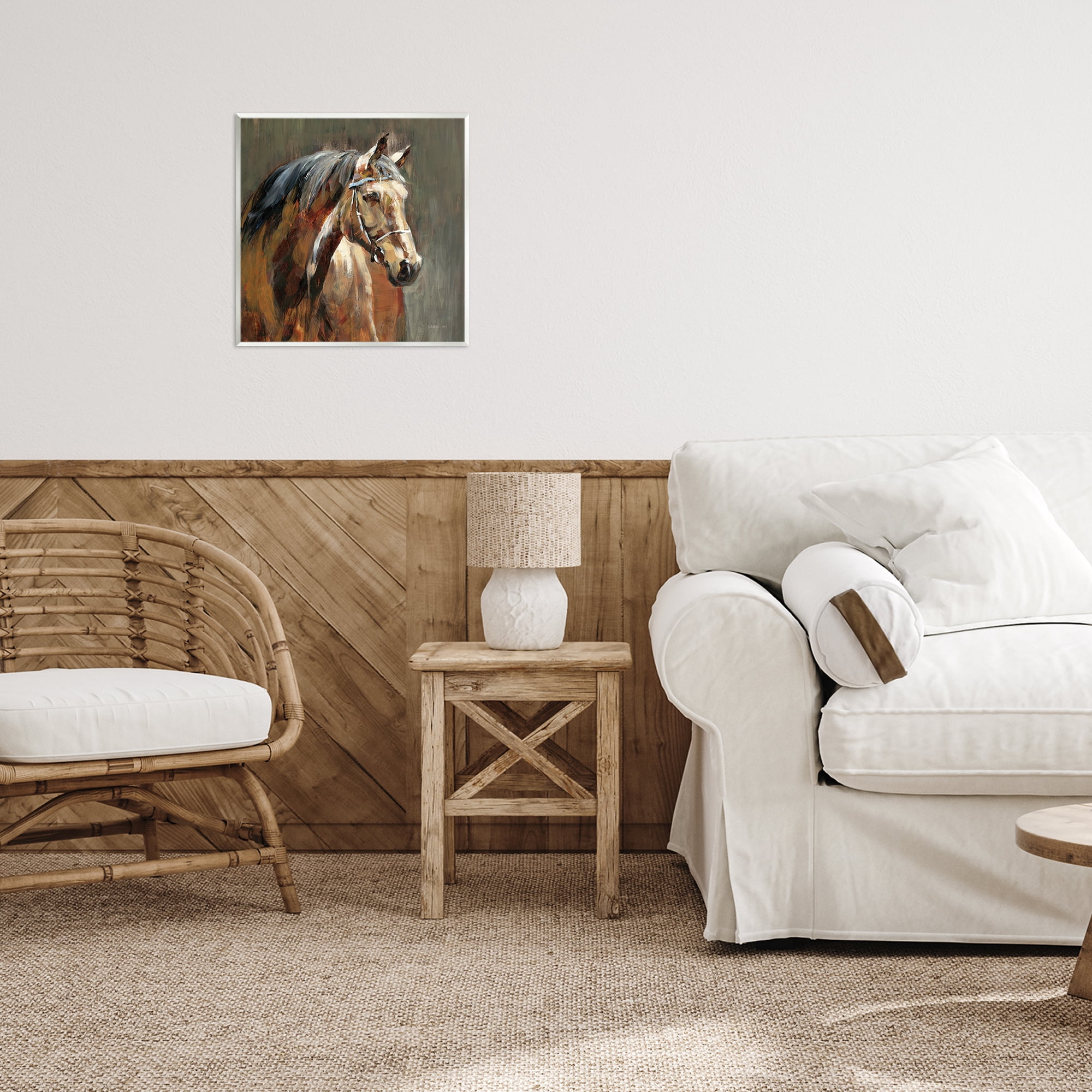 Stupell Industries Horse in Stable at Dusk Wall Plaque Art, design by Danhui Nai