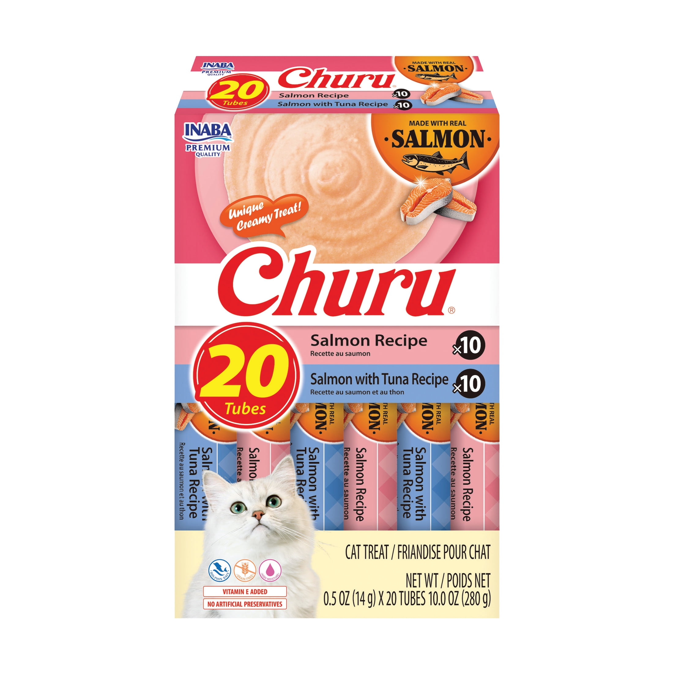 INABA Churu Lickable Wet Cat Treat Holiday Pack, 0.5 oz, 20 INABA Churu Lickable Wet Cat Treat Holiday Pack, 0.5 oz, 20