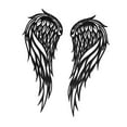 thumbnail image 4 of yotijay 2Pcs Angel Wing Wall Art Iron Ornament Collectible for Home Decor Bedroom Housewarming Living Room Wall Sculpture Wall Mount 45cmx18cm, 4 of 9