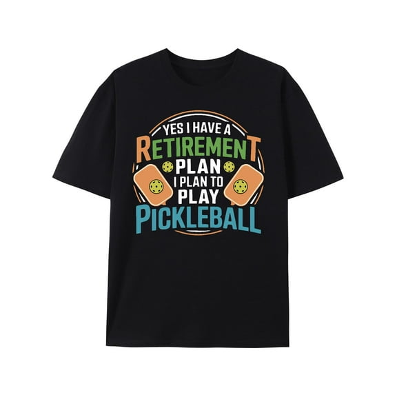 Greenink Funny Pickleball Graphic T-Shirt,Gift for Pickleball Lovers,Classic Fit Pure Cotton Tops for Men Women