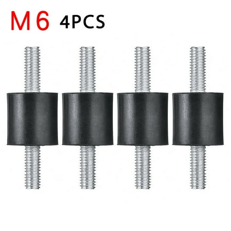 

GLFSIL 4 Pcs rubber buffer set vibration damper silent block rubber metal buffer M5 M6 M8