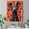 thumbnail image 4 of Qisvanset 12x16 Inch Cute Greyhound Heart Canvas Wall Art, Lovely Dog Print Housewarming Decor Bedroom Entryway Office, 4 of 8