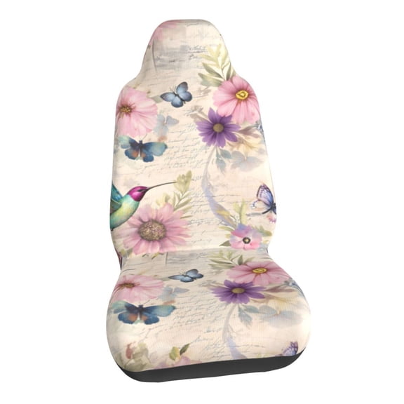 Mothers Day Hummingbird Car Seat Covers Stretch Car Seat Protectors Universal Fit