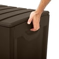 thumbnail image 3 of Ram Quality Products Bac de Rangement Extérieur Verrouillable de 90 Gal pour Terrasse, Brun, 3 of 11