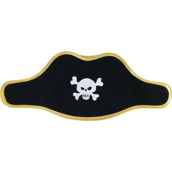 Liontouch - Pirate Hat - Captain Red Stripe | Age 3-8 Years – One Size | Accessory For Dress Up