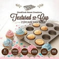 thumbnail image 2 of Sweet Creations Textured Nonstick Muffin/Cupcake Pan, 12 Cup, 2 of 6