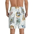 thumbnail image 3 of Daiia Cute Colorful Animal Mens Woven Stretch Pajama Short,Short Pajama Pants-4X-Large, 3 of 9