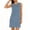 *2-Multicolor, variant on VBVC Women's Gradient Sleeveless Mini Dress,Ladies Crew Neck Side Slit T-Shirt Dress,Summer Party Tank Dress For Women,Blue,S-2XL